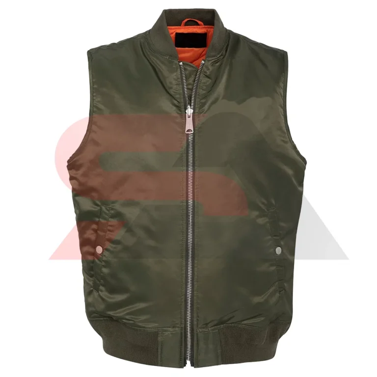 Men's Sleeveless Bomber Jacket